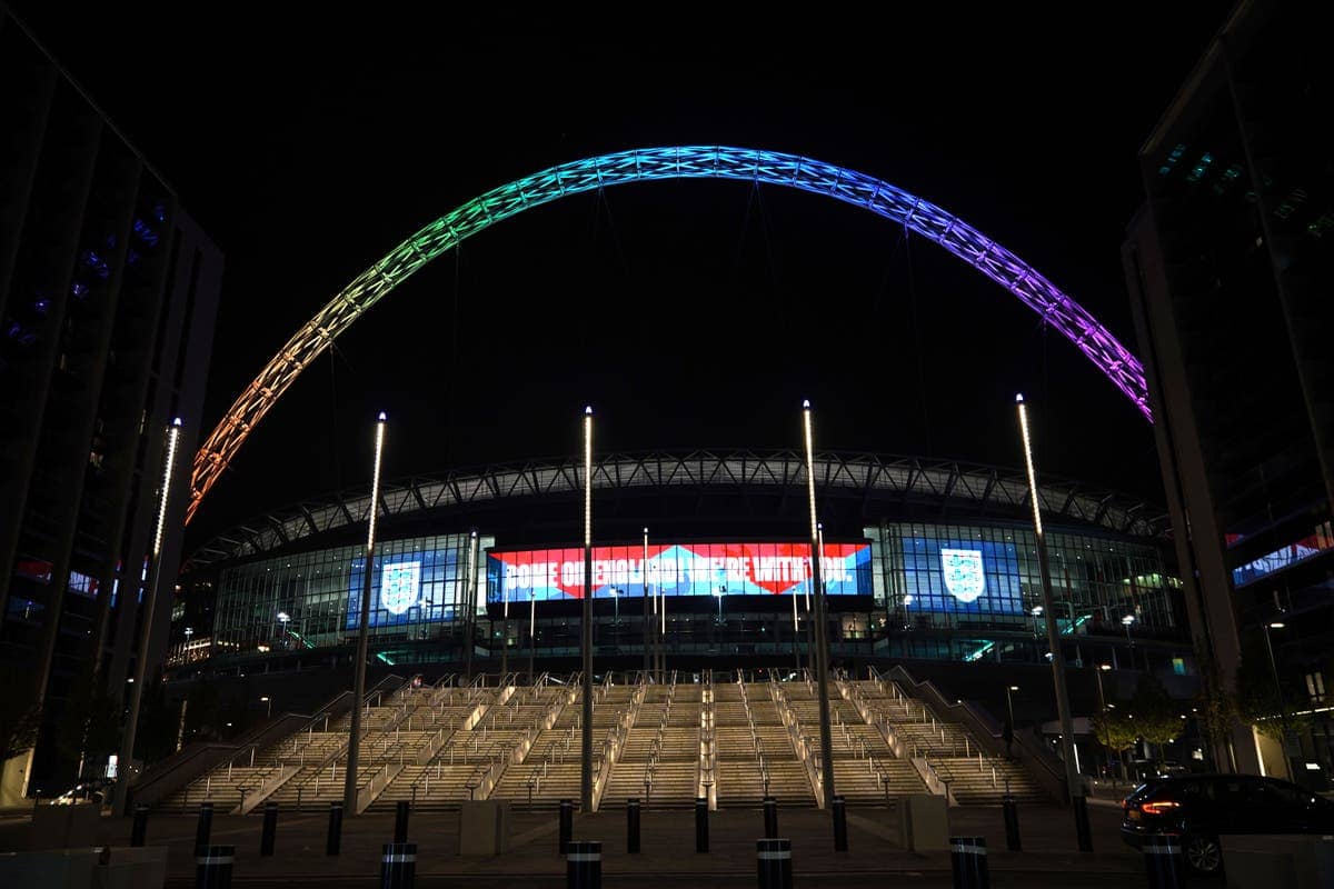 England make Wembley rainbow gesture ahead of World Cup clash with USA
