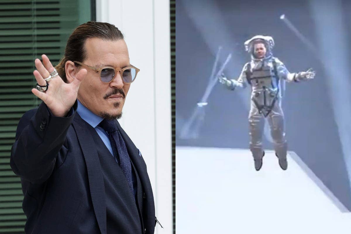 Johnny Depp makes series of virtual appearances at VMAs as MTV ‘Moon Man’