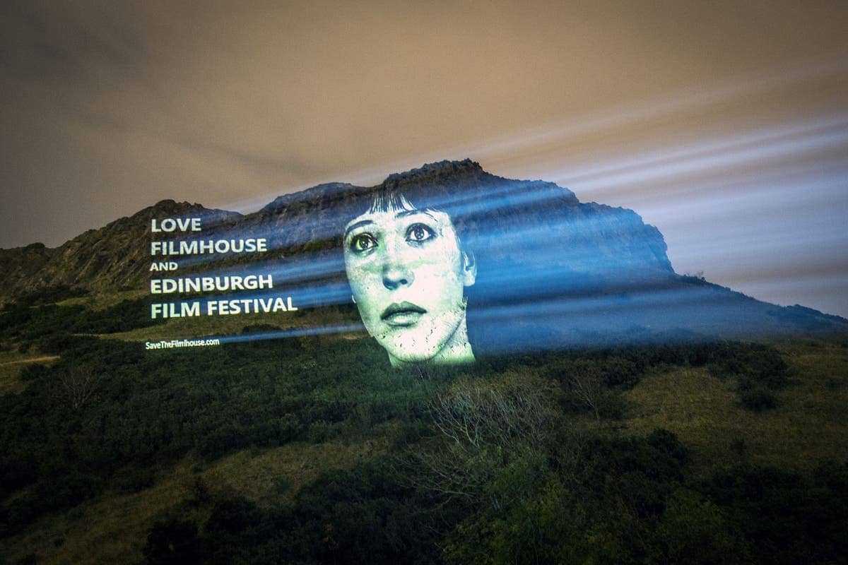 Cinema images beamed onto Edinburgh landmarks in bid to save film festival