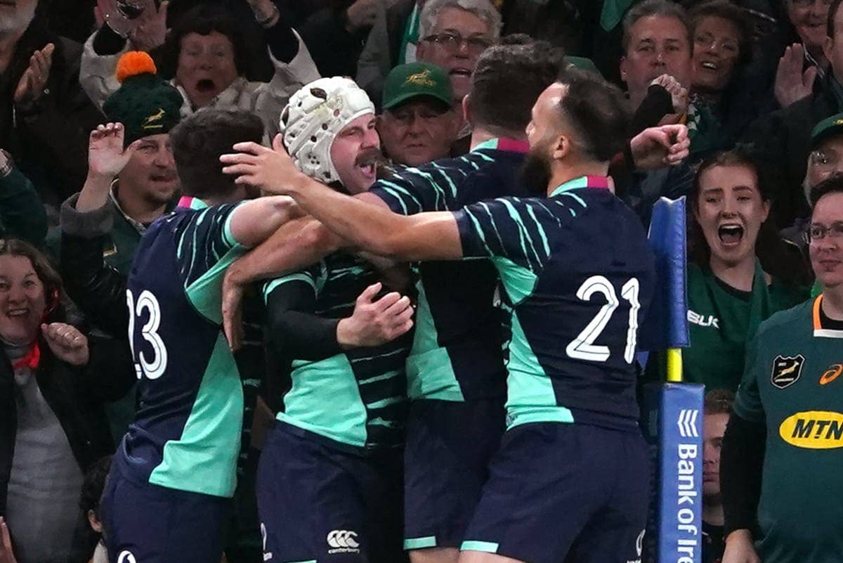 Ireland withstand injuries to defeat South Africa in tense Dublin Test