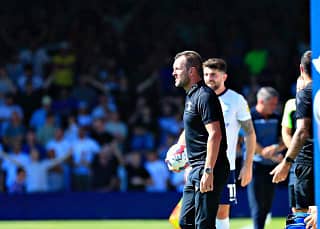 Town boss Nathan Jones during today's defeat to Preston